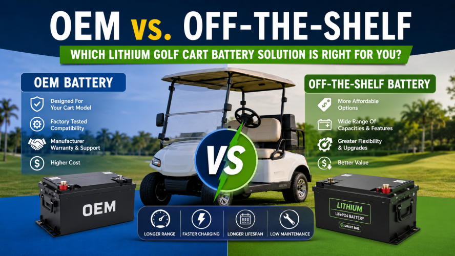 Oem Vs. Off-The-Shelf Lithium Golf Cart Battery